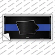 Iowa Thin Blue Line Novelty Sticker Decal