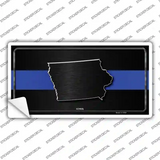 Iowa Thin Blue Line Novelty Sticker Decal