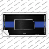 Kansas Thin Blue Line Novelty Sticker Decal