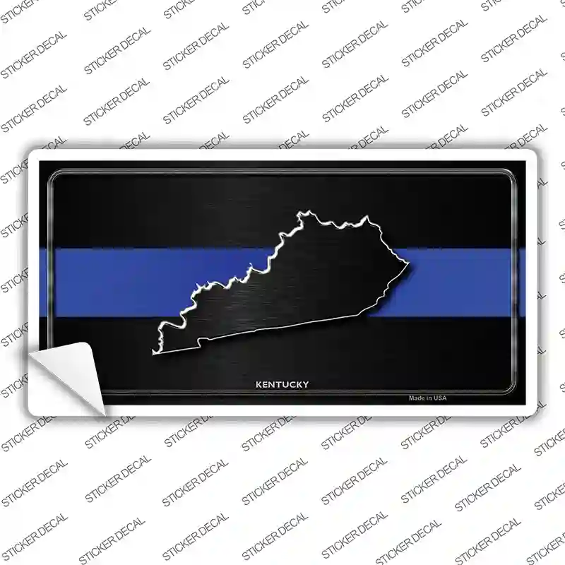 Kentucky Thin Blue Line Novelty Sticker Decal