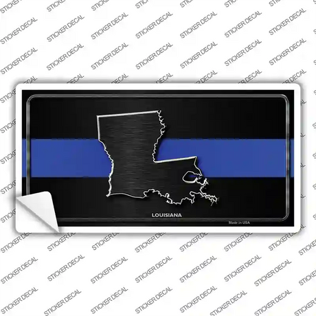 Louisiana Thin Blue Line Novelty Sticker Decal
