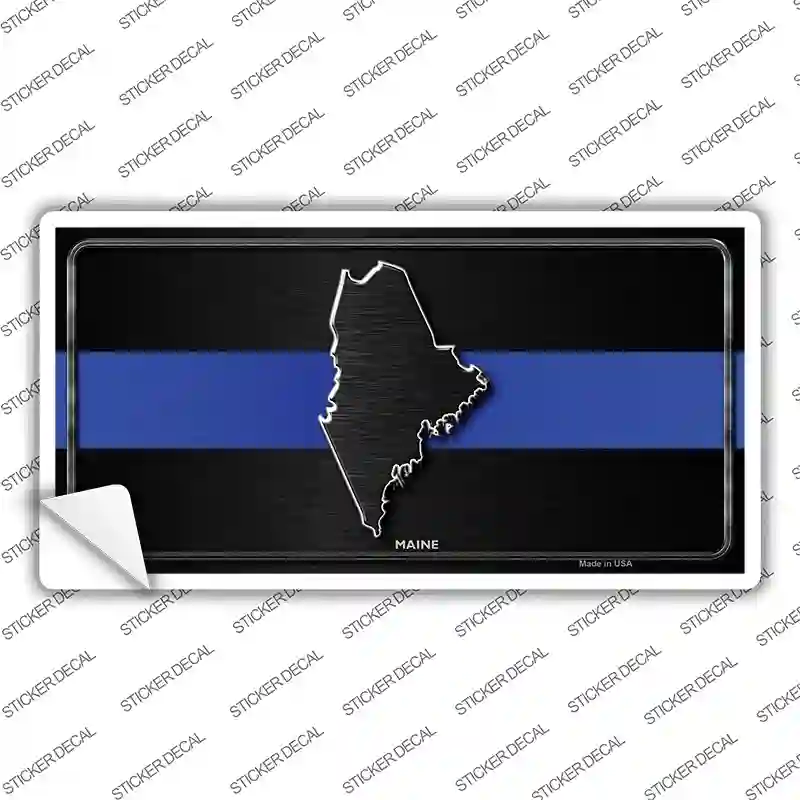 Maine Thin Blue Line Novelty Sticker Decal
