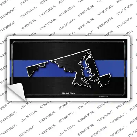 Maryland Thin Blue Line Novelty Sticker Decal