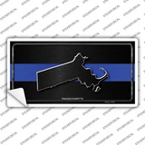 Massachusetts Thin Blue Line Novelty Sticker Decal