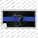 Michigan Thin Blue Line Novelty Sticker Decal