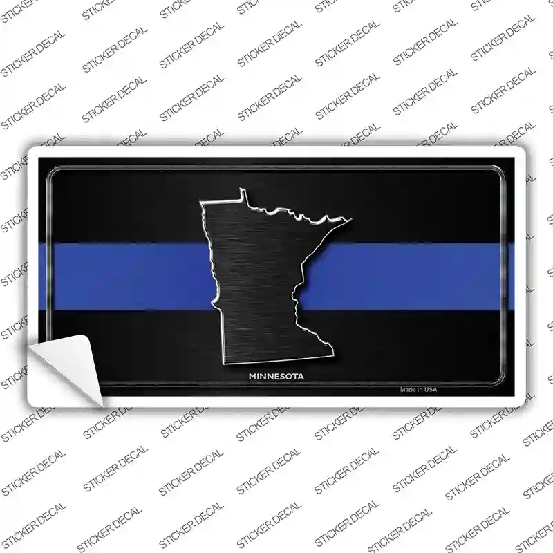 Minnesota Thin Blue Line Novelty Sticker Decal