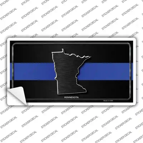 Minnesota Thin Blue Line Novelty Sticker Decal