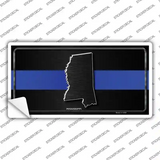 Mississippi Thin Blue Line Novelty Sticker Decal