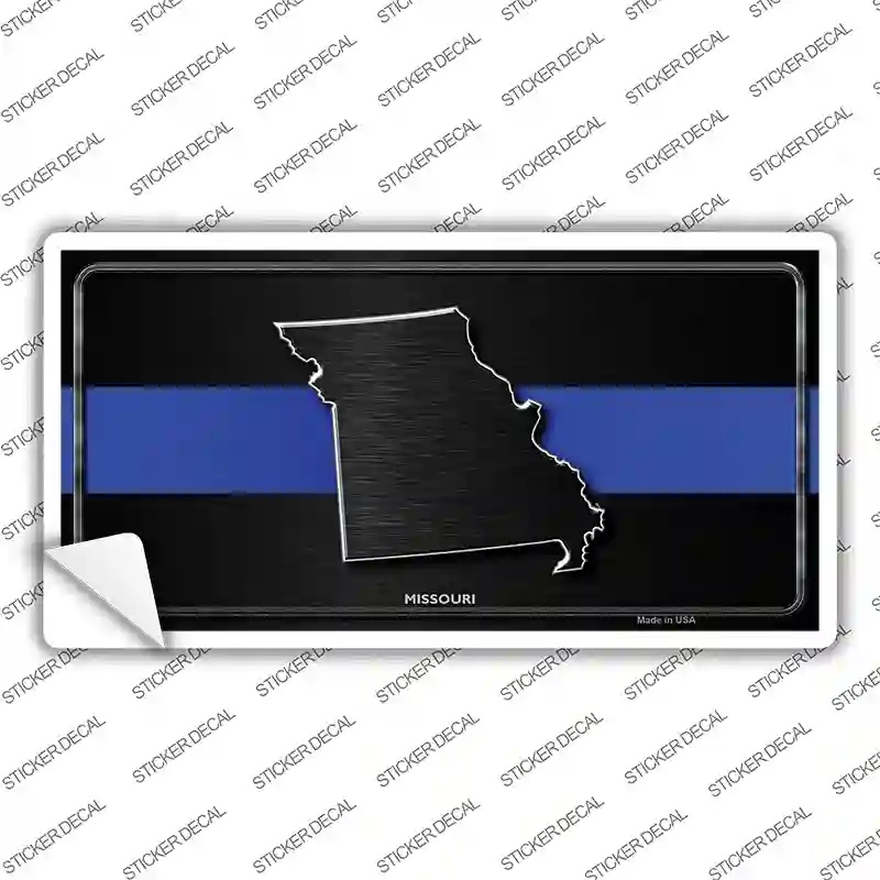 Missouri Thin Blue Line Novelty Sticker Decal