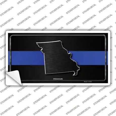 Missouri Thin Blue Line Novelty Sticker Decal