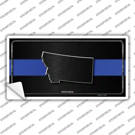 Montana Thin Blue Line Novelty Sticker Decal