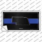 Nebraska Thin Blue Line Novelty Sticker Decal