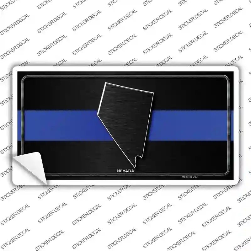 Nevada Thin Blue Line Novelty Sticker Decal