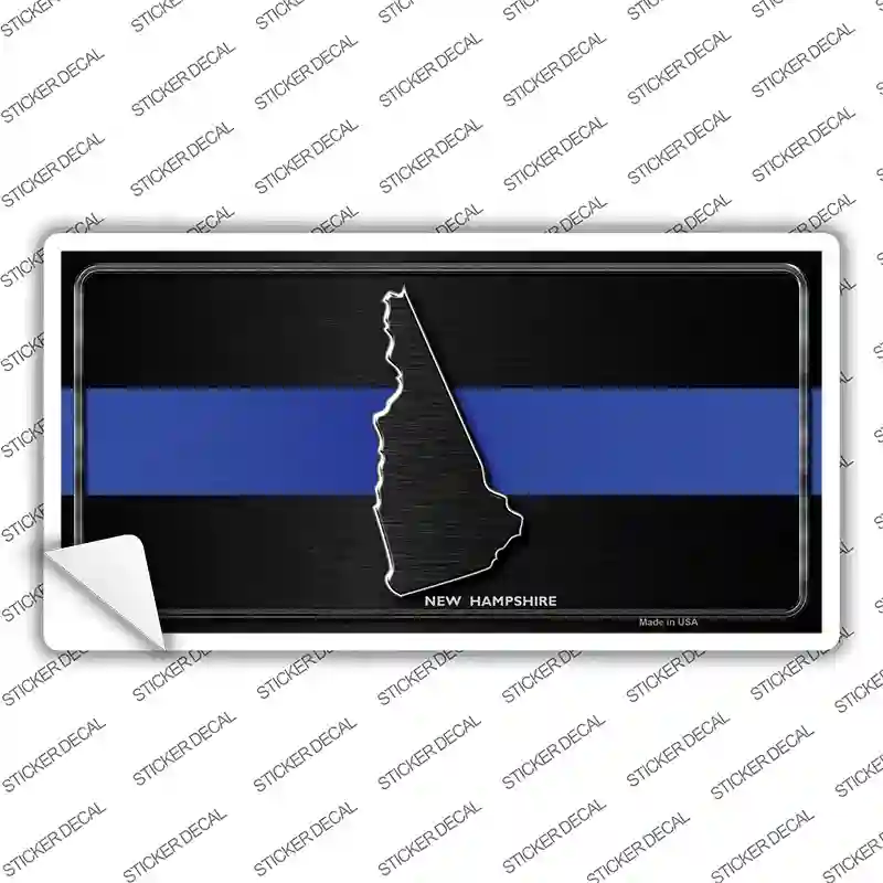 New Hampshire Thin Blue Line Novelty Sticker Decal
