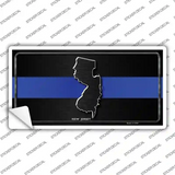 New Jersey Thin Blue Line Novelty Sticker Decal