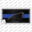 North Carolina Thin Blue Line Novelty Sticker Decal