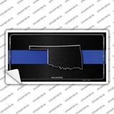 Oklahoma Thin Blue Line Novelty Sticker Decal