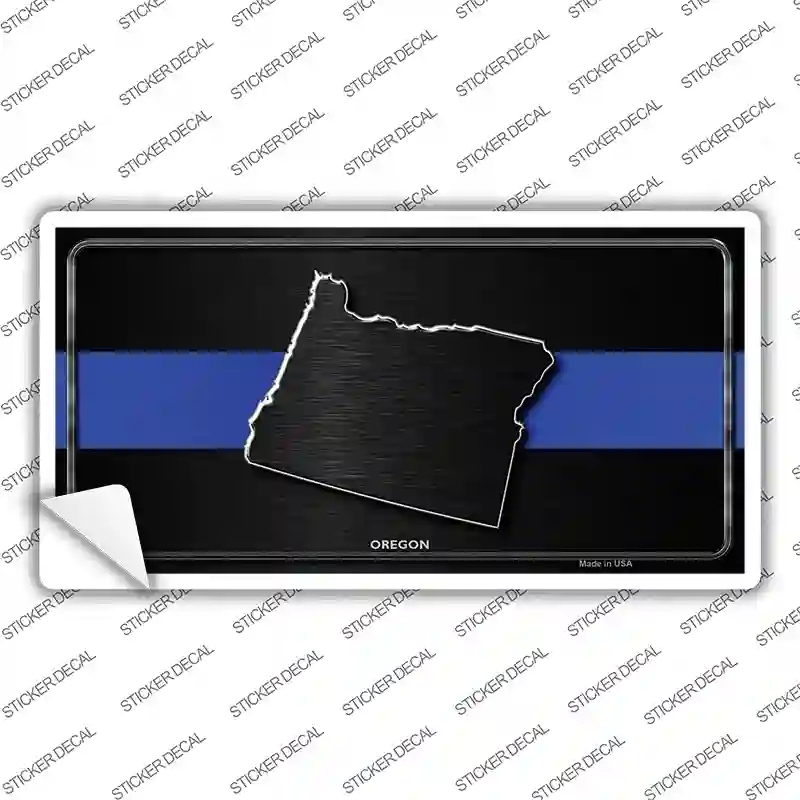 Oregon Thin Blue Line Novelty Sticker Decal