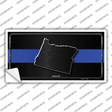 Oregon Thin Blue Line Novelty Sticker Decal