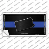 Pennsylvania Thin Blue Line Novelty Sticker Decal