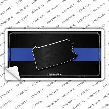Pennsylvania Thin Blue Line Novelty Sticker Decal