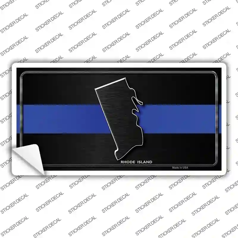Rhode Island Thin Blue Line Novelty Sticker Decal