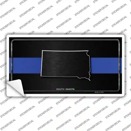 South Dakota Thin Blue Line Novelty Sticker Decal