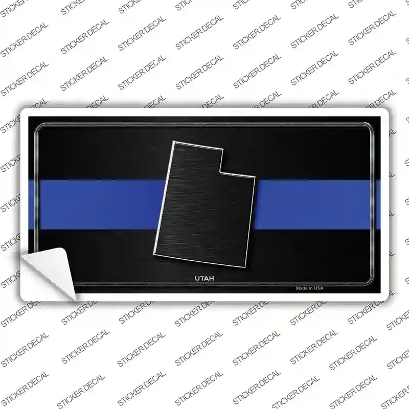 Utah Thin Blue Line Novelty Sticker Decal