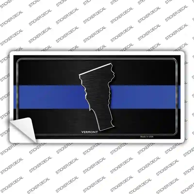 Vermont Thin Blue Line Novelty Sticker Decal