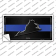 Virginia Thin Blue Line Novelty Sticker Decal