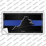 Virginia Thin Blue Line Novelty Sticker Decal