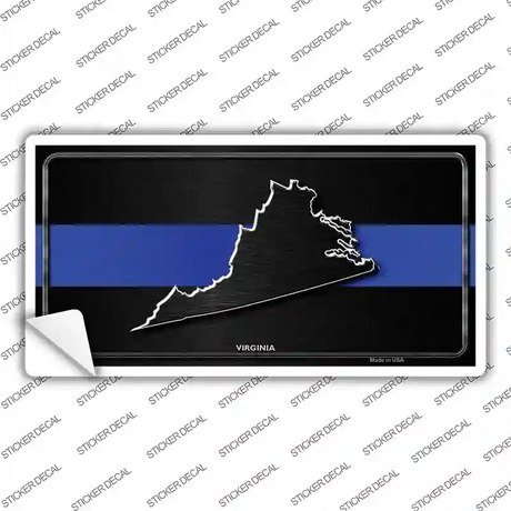 Virginia Thin Blue Line Novelty Sticker Decal