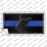 West Virginia Thin Blue Line Novelty Sticker Decal