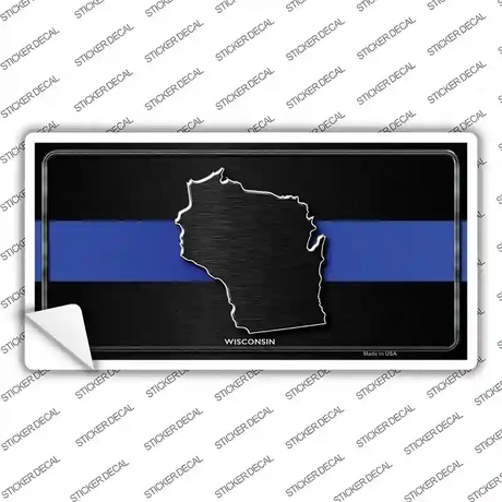 Wisconsin Thin Blue Line Novelty Sticker Decal