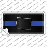 Wyoming Thin Blue Line Novelty Sticker Decal