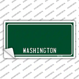 Washington Green Background Novelty Sticker Decal