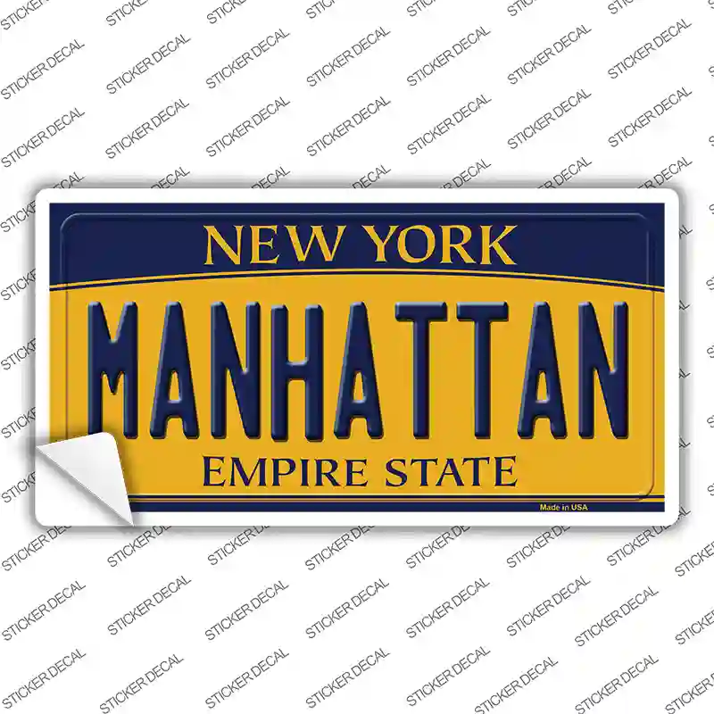 Manhattan New York Novelty Sticker Decal