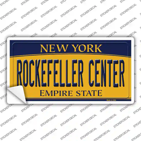 Rockefeller Center New York Novelty Sticker Decal