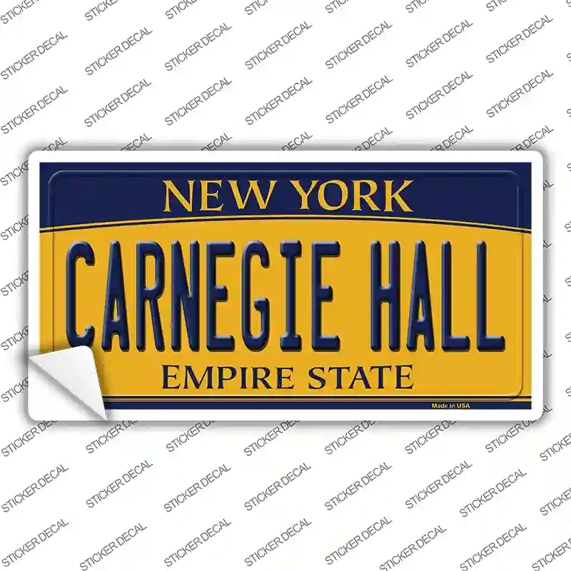 Carnegie Hall New York Novelty Sticker Decal