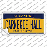 Carnegie Hall New York Novelty Sticker Decal