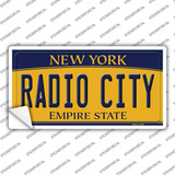 Radio City New York Novelty Sticker Decal
