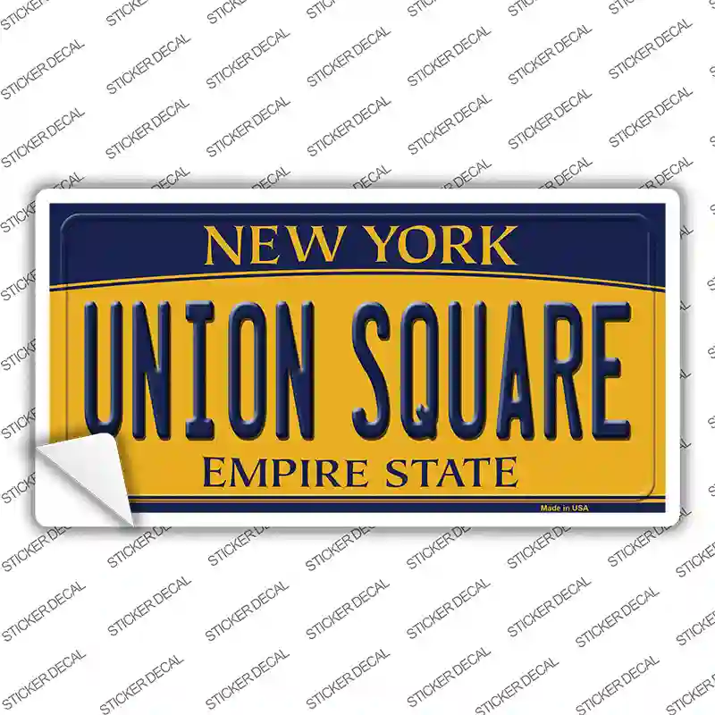 Union Square New York Novelty Sticker Decal