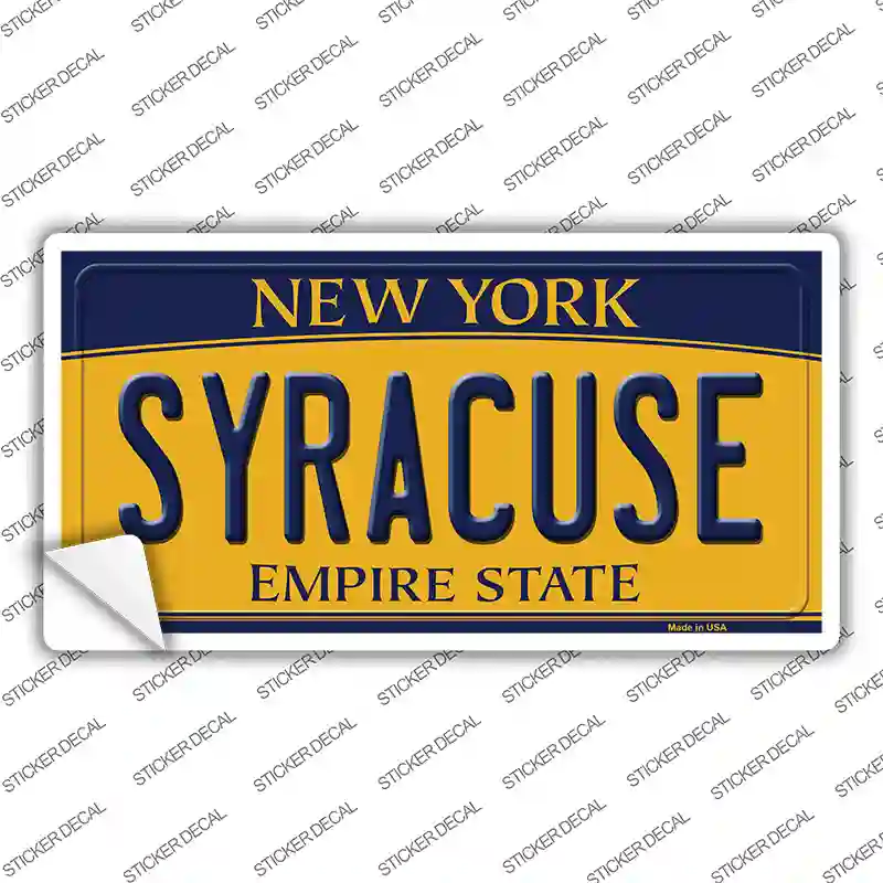 Syracuse New York Novelty Sticker Decal