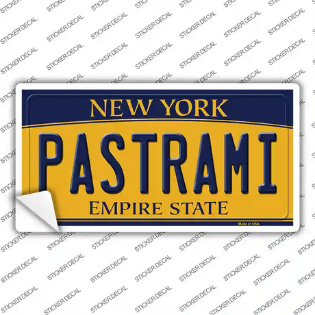 Pastrami New York Novelty Sticker Decal