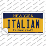 Italian New York Novelty Sticker Decal