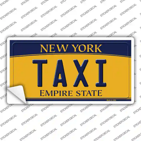 Taxi New York Novelty Sticker Decal