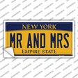 Mr and Mrs New York Novelty Sticker Decal