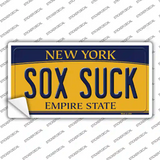 Sox Suck New York Novelty Sticker Decal