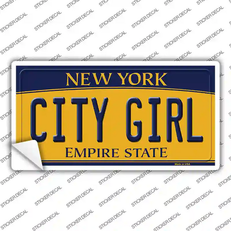 City Girl New York Novelty Sticker Decal