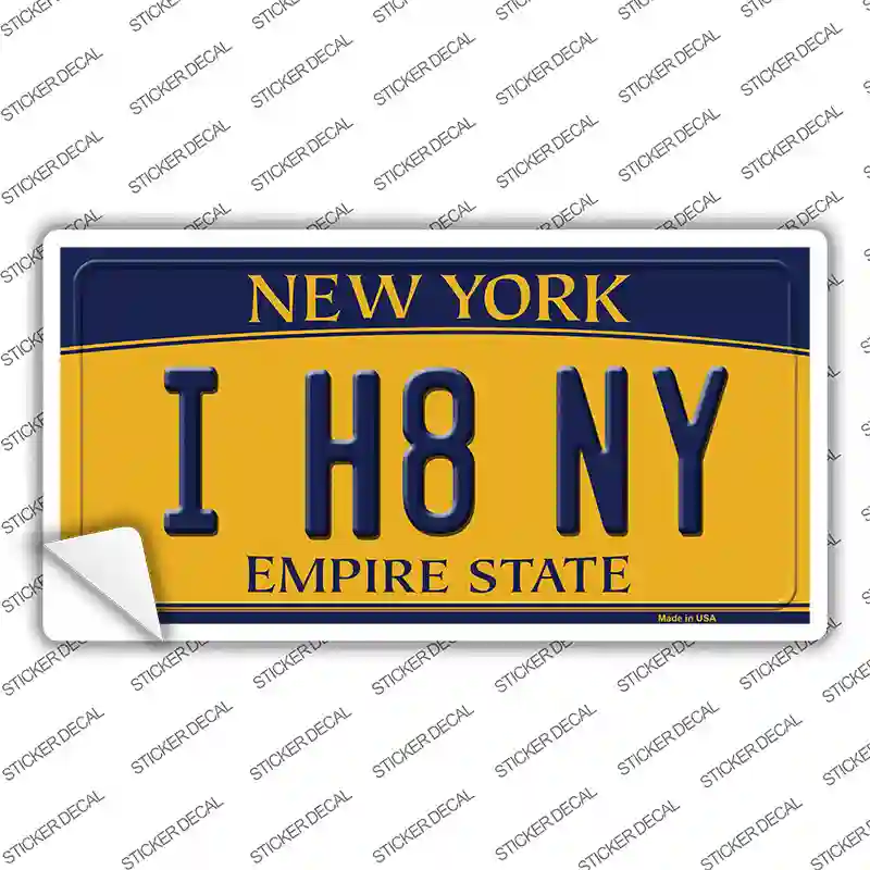 I H8 NY New York Novelty Sticker Decal